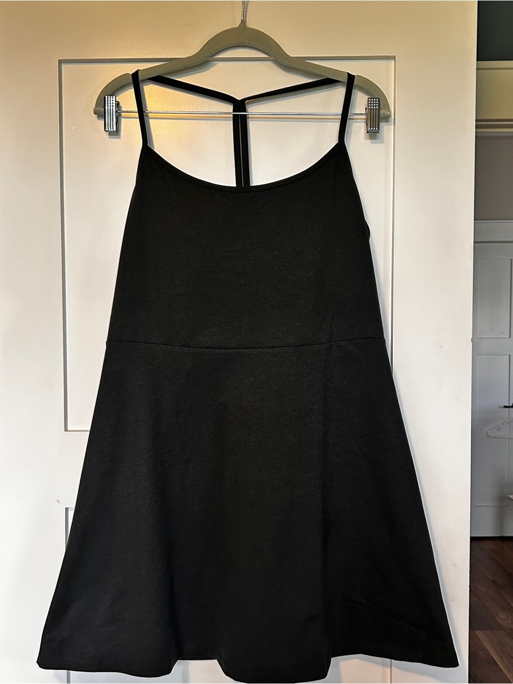 Prana Black Mini Dress with T-Back Straps